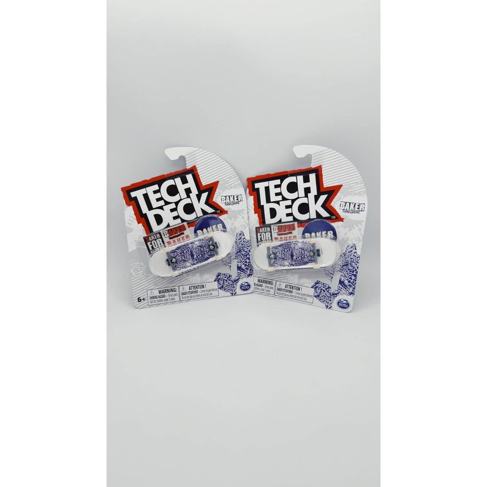 Tech Deck Baker Lot of 2- Purple Cheetah Kader- RARE